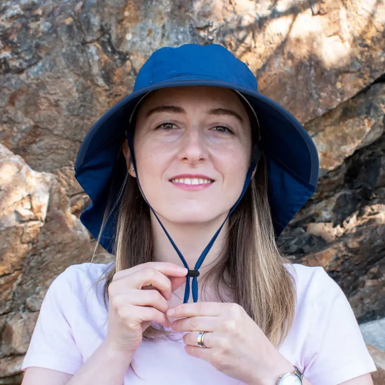 Adult Cotton Adventure Hats | Navy with Navy Trim