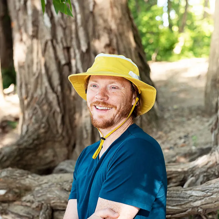 Adult Packable Hiking Hats | Yellow