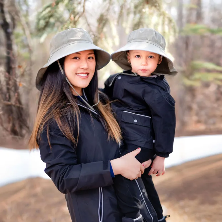 Adult Water Repellent Adventure Hats | Grey