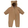 Baby Fleece Bunting Suit | Soft Brown