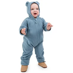 Baby Fleece Bunting Suit | Stormy Blue