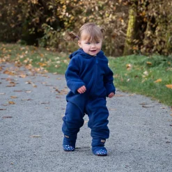 Baby Fleece Bunting Suit | Navy