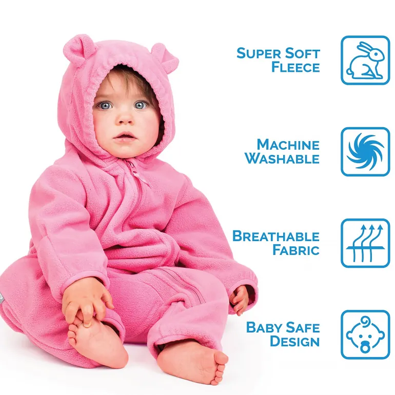 Baby Fleece Bunting Suit | Stormy Blue
