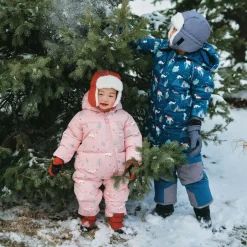 Baby Snowsuit | Pink Forest