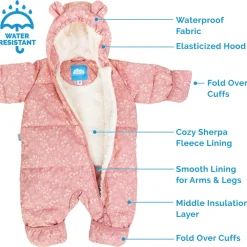 Baby Snowsuit | Prairie Flowers