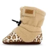 Baby Stay-Put Cozy Booties | Leopard