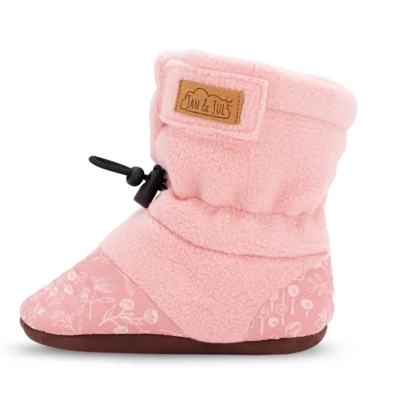 Baby Stay-Put Cozy Booties | Prairie Flowers