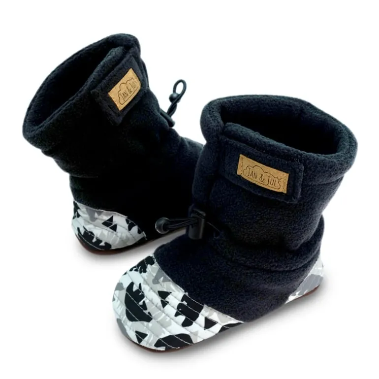 Baby Stay-Put Cozy Booties | Bear