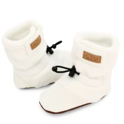 Baby Stay-Put Cozy Booties | Cream