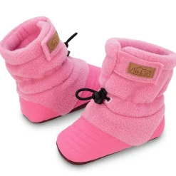 Baby Stay-Put Cozy Booties | Watermelon Pink
