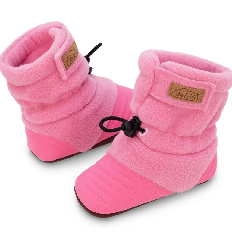 Baby Stay-Put Cozy Booties | Watermelon Pink