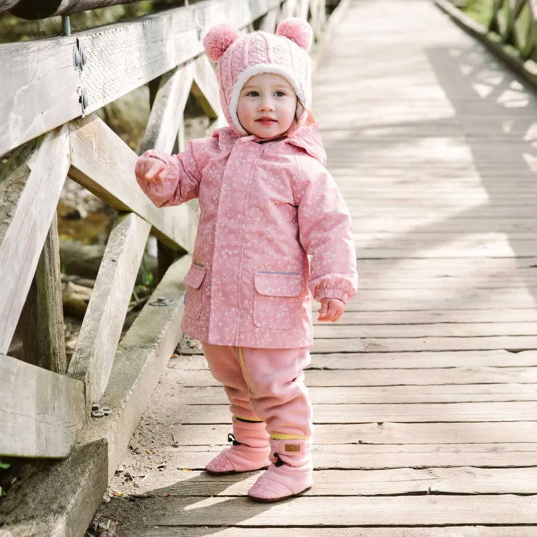 Baby Stay-Put Cozy Booties | Prairie Flowers