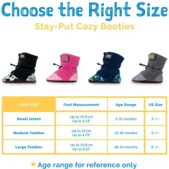 Baby Stay-Put Cozy Booties | Black