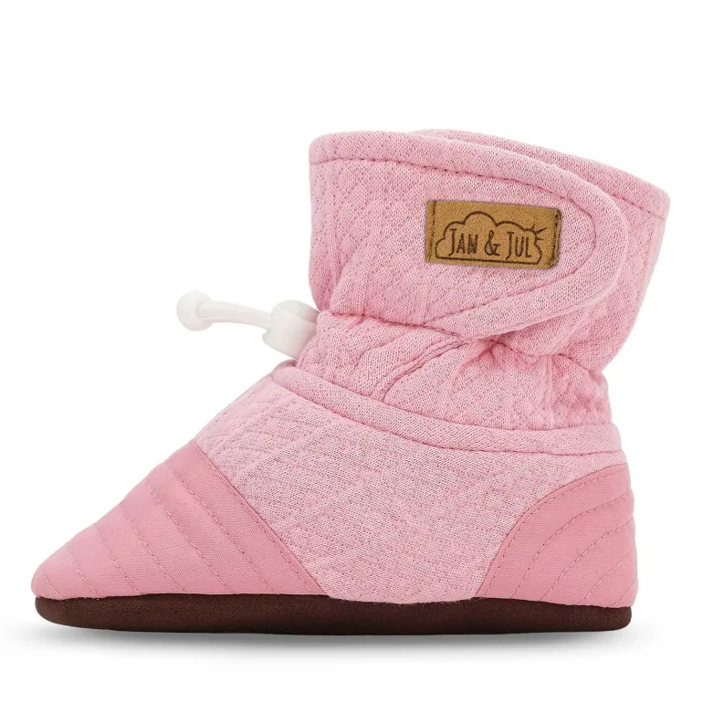 Baby Stay-Put Lite Booties | Dusty Pink