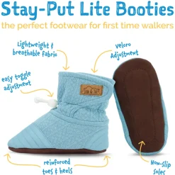 Baby Stay-Put Lite Booties | Egg Blue