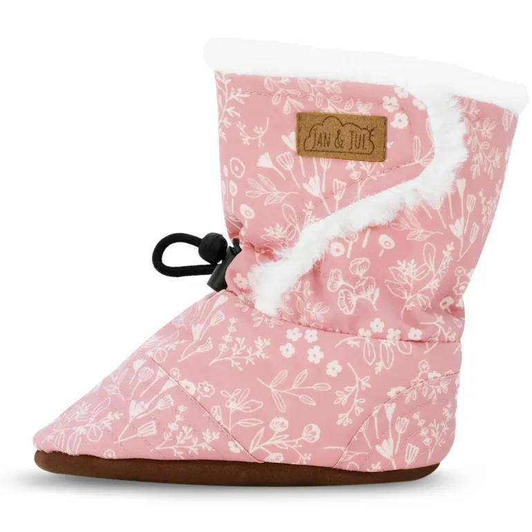 Baby Stay-Put Winter Booties | Prairie Flowers