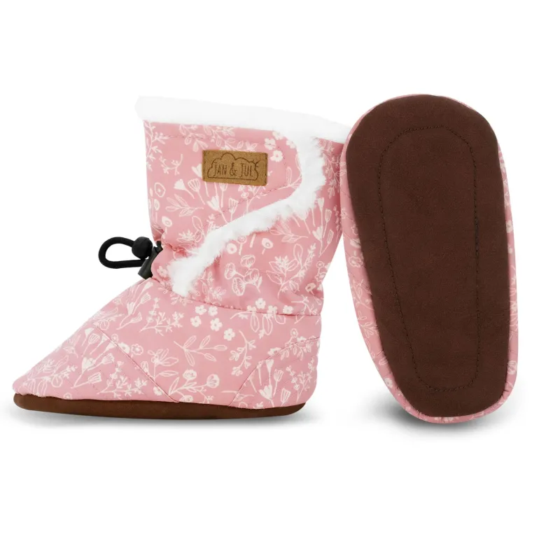 Baby Stay-Put Winter Booties | Prairie Flowers