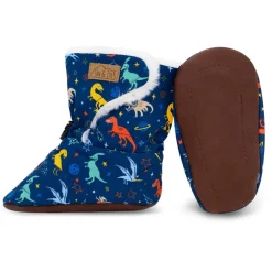 Baby Stay-Put Winter Booties | Space Dinos