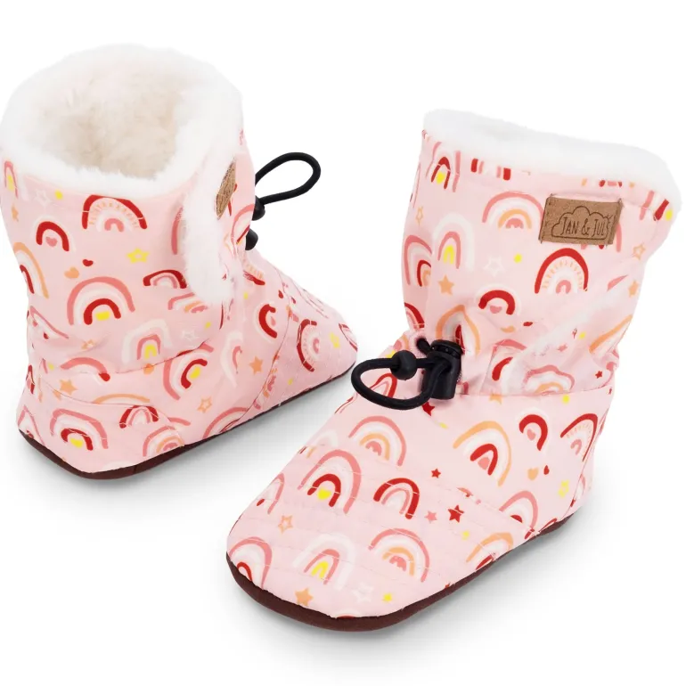 Baby Stay-Put Winter Booties | Pink Rainbows