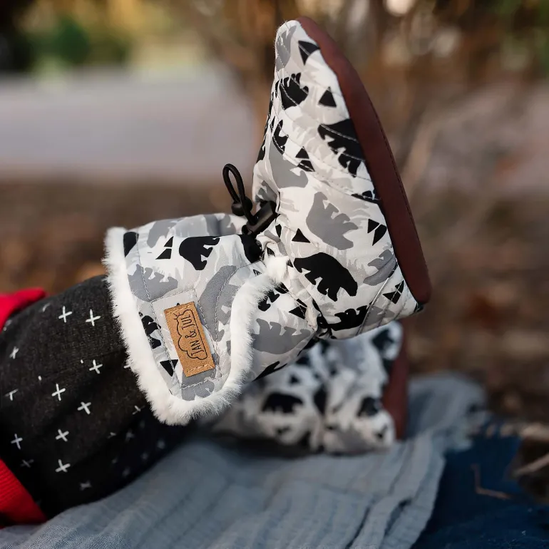 Baby Stay-Put Winter Booties | Bear