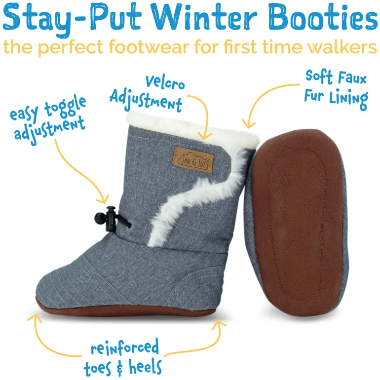 Baby Stay-Put Winter Booties | Dinoland