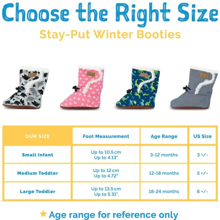 Baby Stay-Put Winter Booties | Terracotta