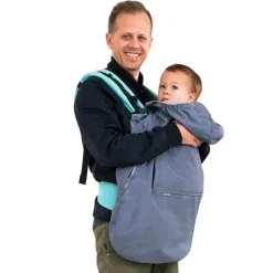 Baby Waterproof Carrier Cover | Heather Grey