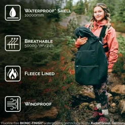Baby Waterproof Carrier Cover | Black