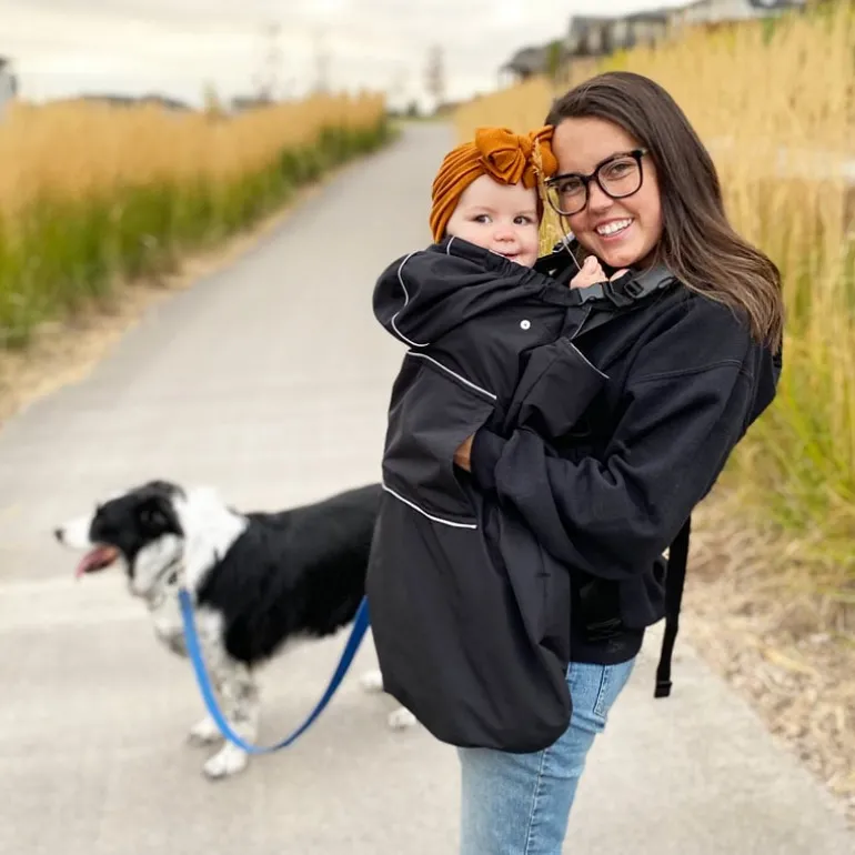 Baby Waterproof Carrier Cover | Black