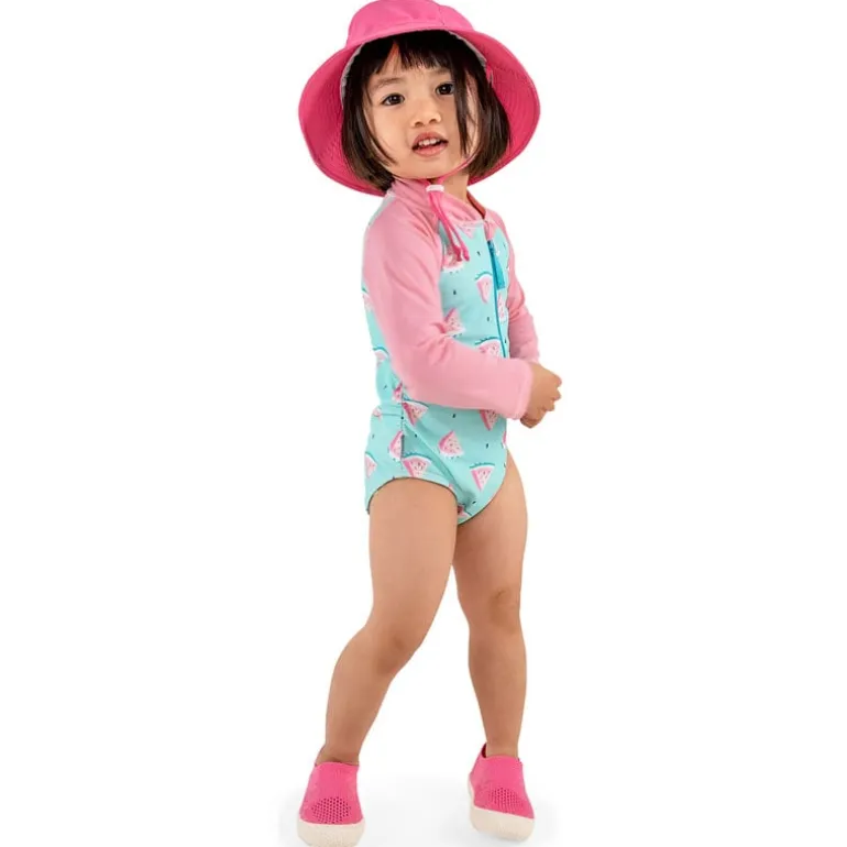 Girls One Piece UV Swimsuit | Watermelon