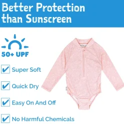 Girls One Piece UV Swimsuit | Pink Prairie