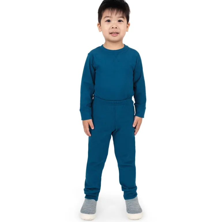 Kids Base Layer Pants | Deep Blue