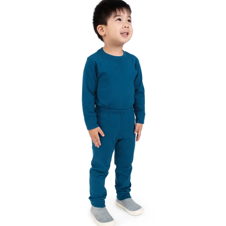 Kids Base Layer Pants | Deep Blue