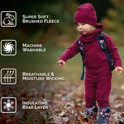 Kids Base Layer Pants | Mulberry