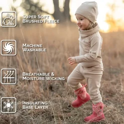Kids Base Layer Pants | Oatmeal