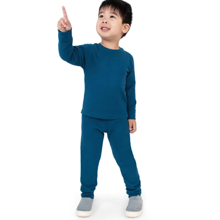 Kids Base Layer Tops | Deep Blue
