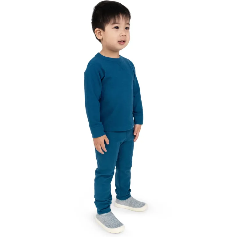 Kids Base Layer Tops | Deep Blue