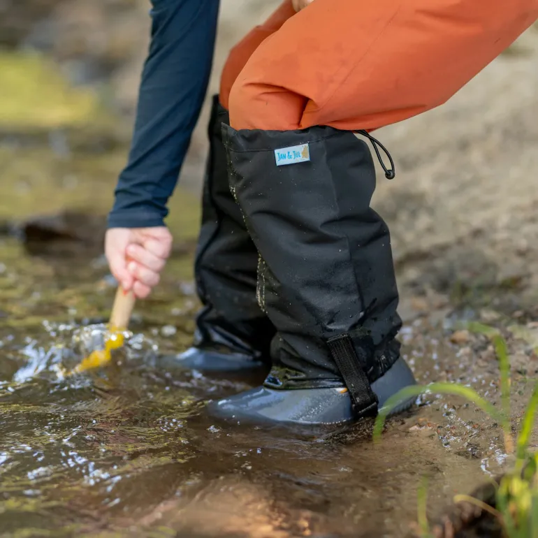 Kids Boot Gaiters | Black – One Size