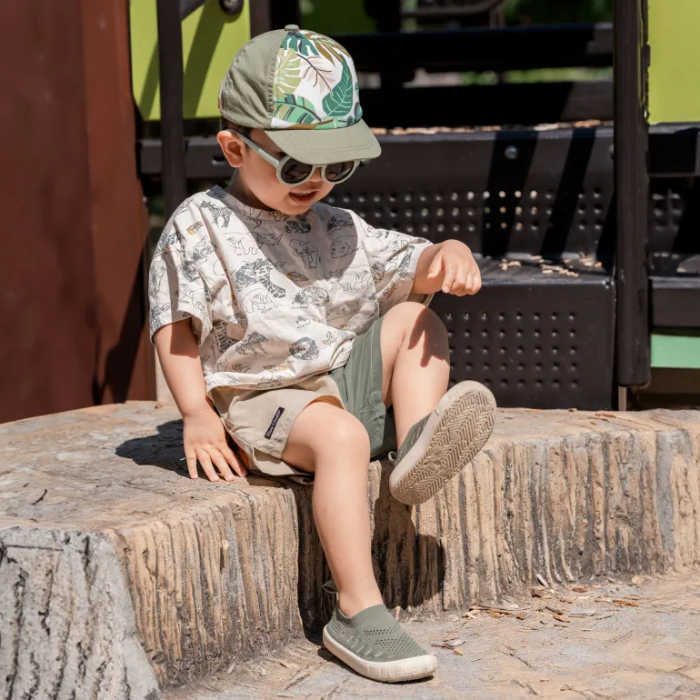 Kids Breeze Slip On Shoes | Army Green