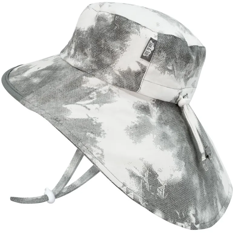 Kids Cotton Adventure Hats | Black Tie-Dye