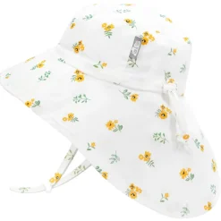 Kids Cotton Adventure Hats | Yellow Flower