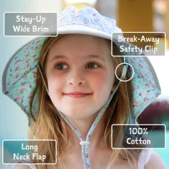 Kids Cotton Adventure Hats | Pink Daisy