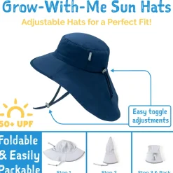 Kids Cotton Adventure Hats | Ash Grey