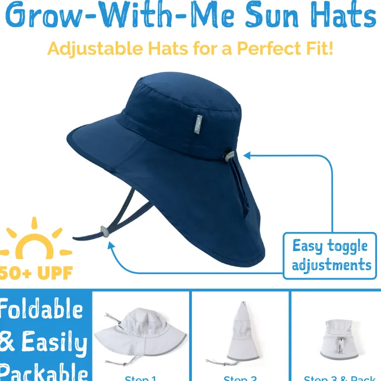 Kids Cotton Adventure Hats | Ash Grey