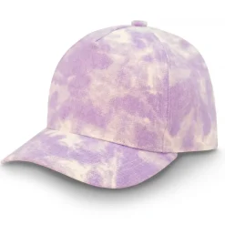 Kids Cotton Baseball Caps | Lavender Tie-Dye