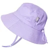 Kids Cotton Bucket Hats | Lavender