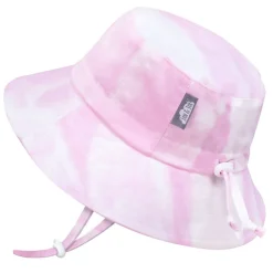 Kids Cotton Bucket Hats | Pink Tie-Dye