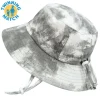 Kids Cotton Bucket Hats | Black Tie-Dye