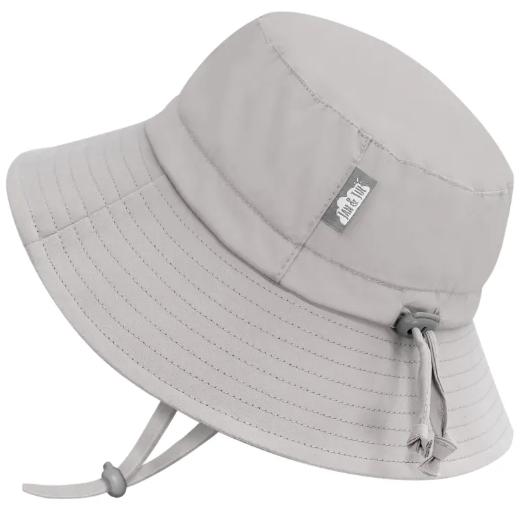 Kids Cotton Bucket Hats | Ash Grey