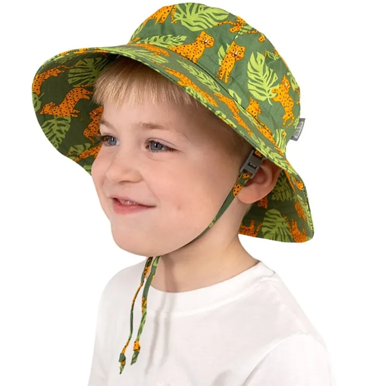 Kids Cotton Bucket Hats | Leopard